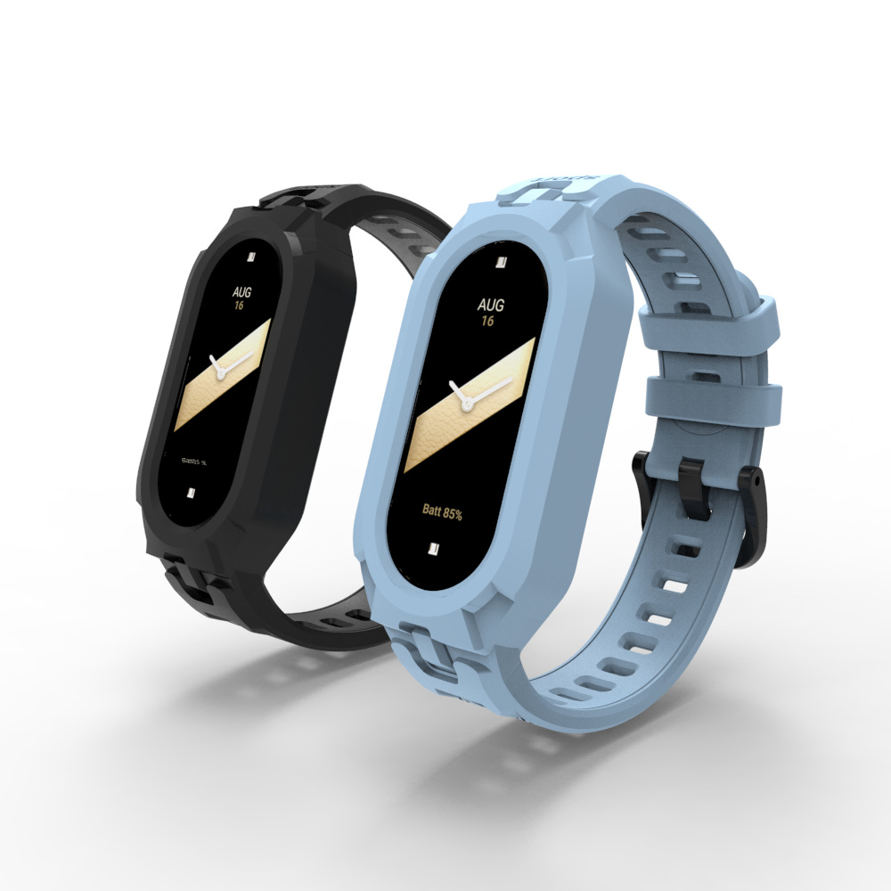 Correa para reloj inteligente/ordenador digital - Cuero genuino - Barra de resorte de liberación rápida negra de 22 mm que se adapta a todos los relojes
