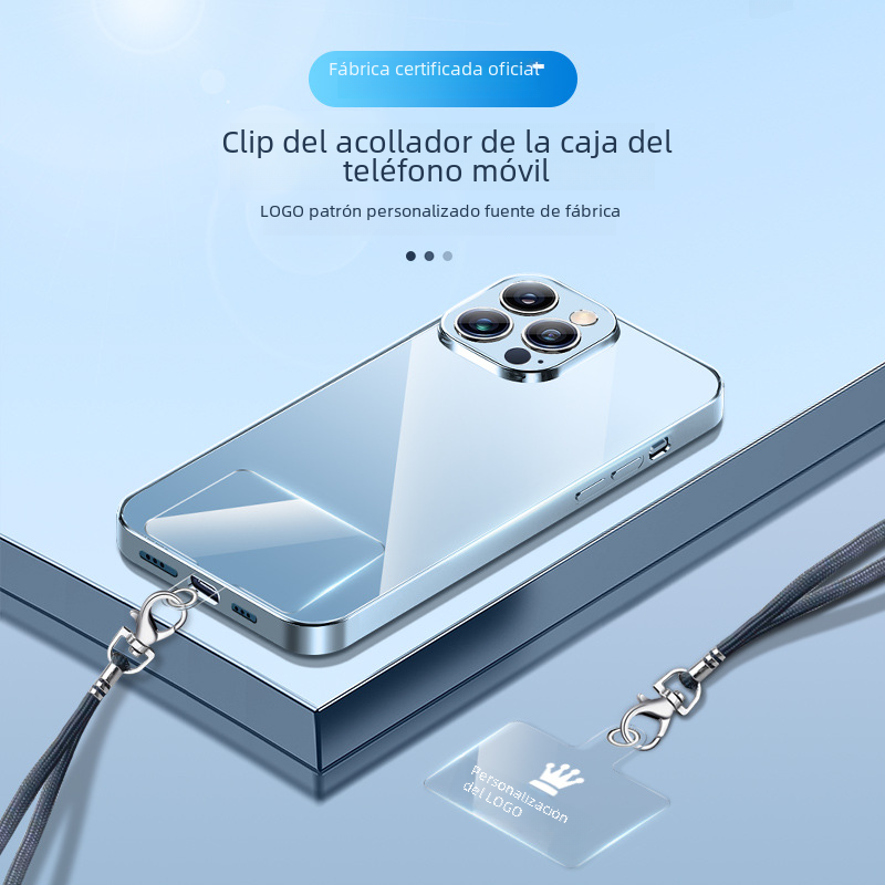 Junta del teléfono móvil clip transparente cordón del teléfono móvil Junta cordón parche fijo pieza trasera pegatina cuerda teléfono móvil Shell parche