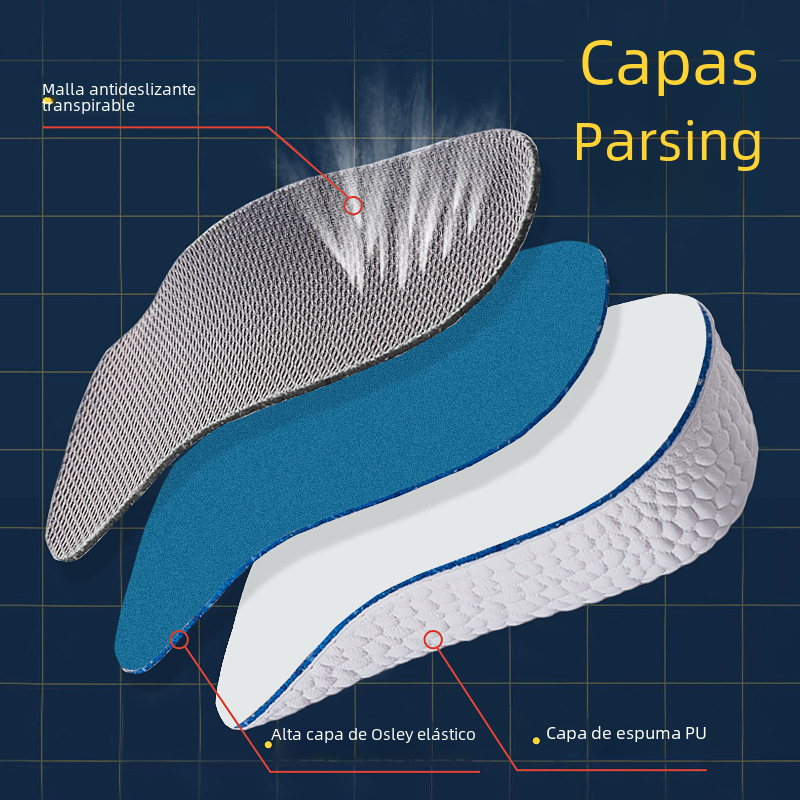 Boost Plantilla de aumento de altura interior hembra no cansado pies invisible artefacto almohadilla de aumento de los hombres media almohadilla altura del arco palomitas de maíz