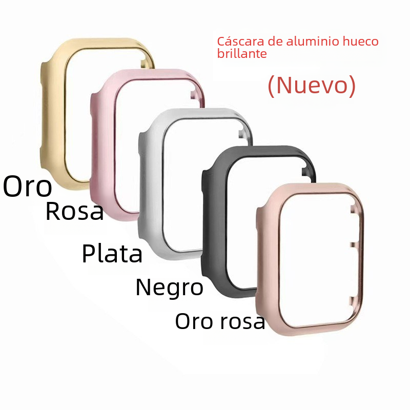 Adecuado para Apple Watch watch6/7/8/se aleación de aluminio espejo ultra hueco cubierta protectora marco