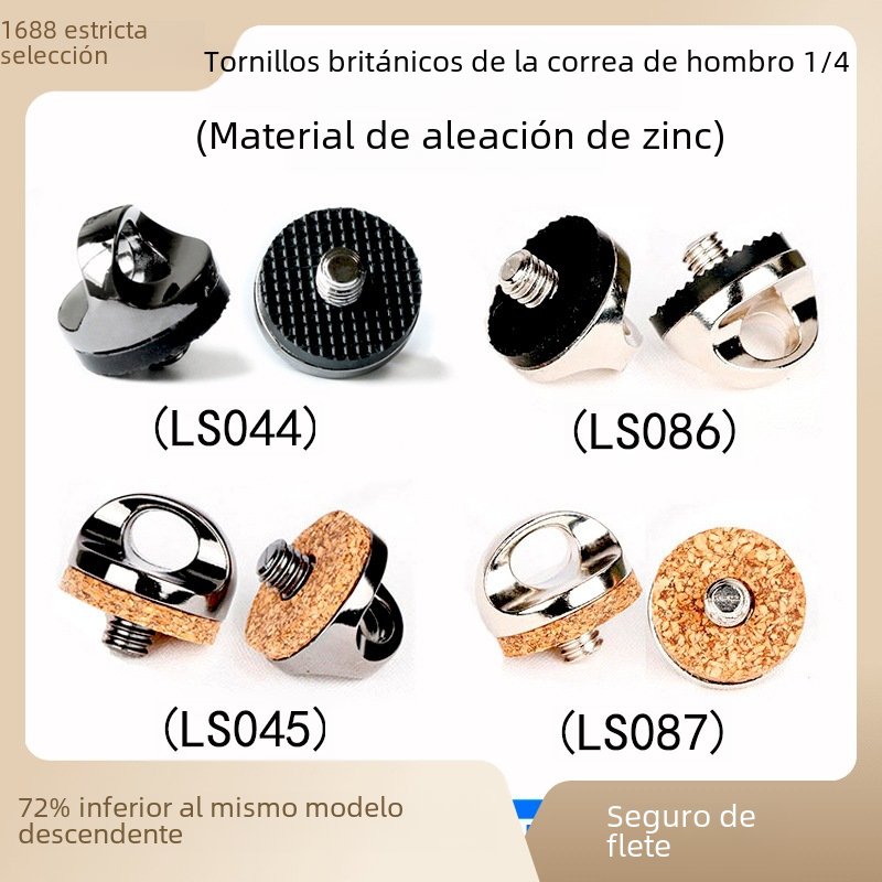 Beixin 1/4 Cámara réflex británica cámara rápida tornillo de mano correa de hombro de la Cámara tornillo de liberación rápida accesorios de fotografía