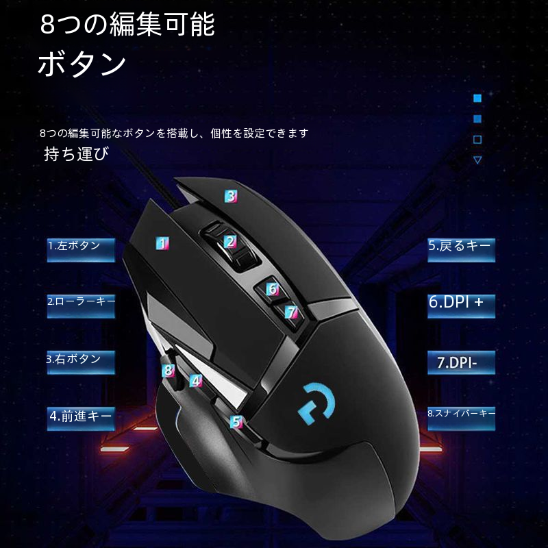 G502 有線ゲーミングメカニカルマウス Rgb E スポーツ笑ヒーローリーグ Pubg コンピュータインターネットカフェマウス高解像度ゲーム用|undefined