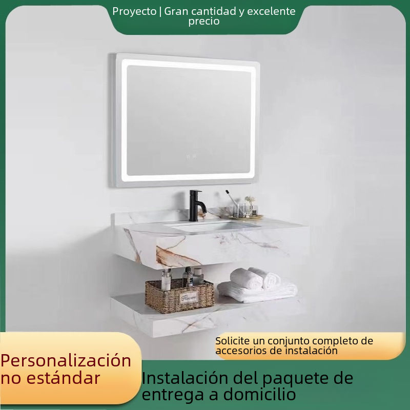 Roca placa baño gabinete combinación inteligente espejo colgante mano lavado cerámica lavabo baño traje Hotel Casa