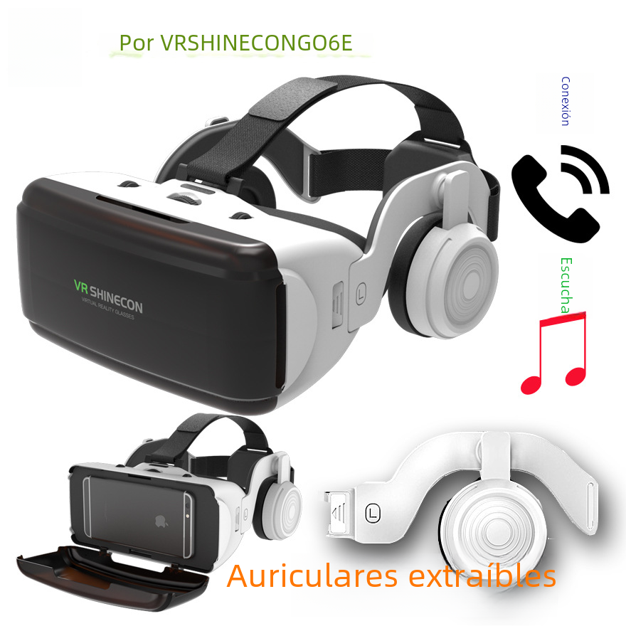 Explosión transfronteriza VR shinecon mil espejos mágicos G06E versión de auriculares gafas VR teléfono móvil de realidad virtual 3D VR