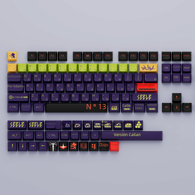 EVA13 N ° 13 máquina XDA keycap Teclado mecánico personalizado sublimación keycap PBT aceptar personalización