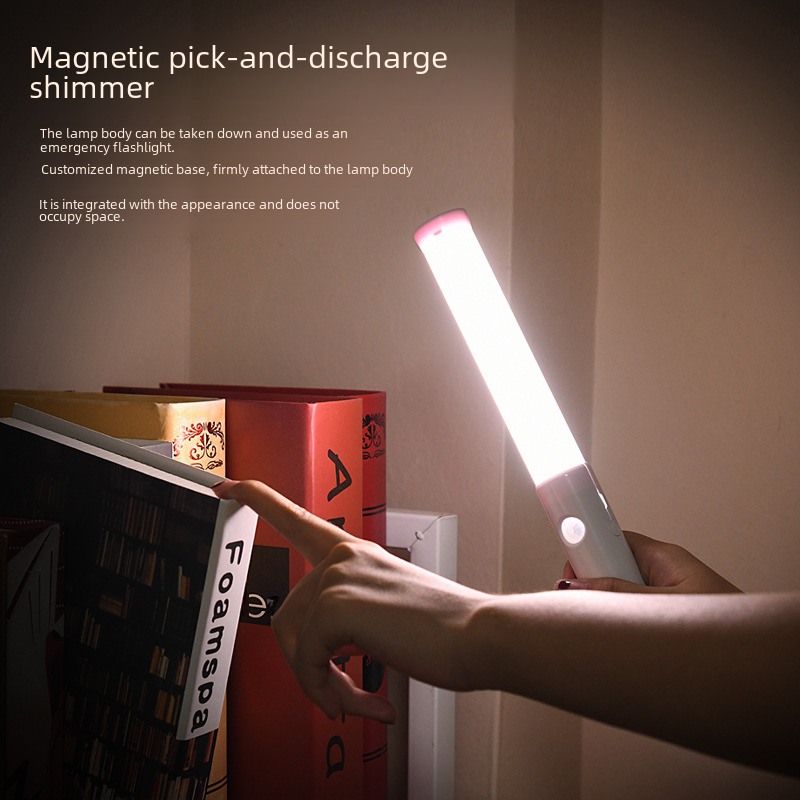 Factory Direct Supply Smart Car Headlight Human Sensor Night Light Creative Cabinet Light Handheld Flashlight Cross-border