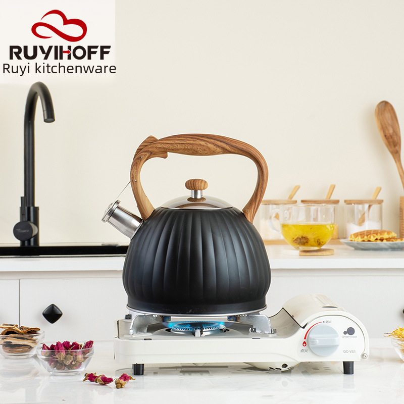 Amazon 2021 New Pumpkin Pattern Whistling Kettle 3.5L Cross-border Kitchen Appliance Distribution Whistling Kettle Large Capacity