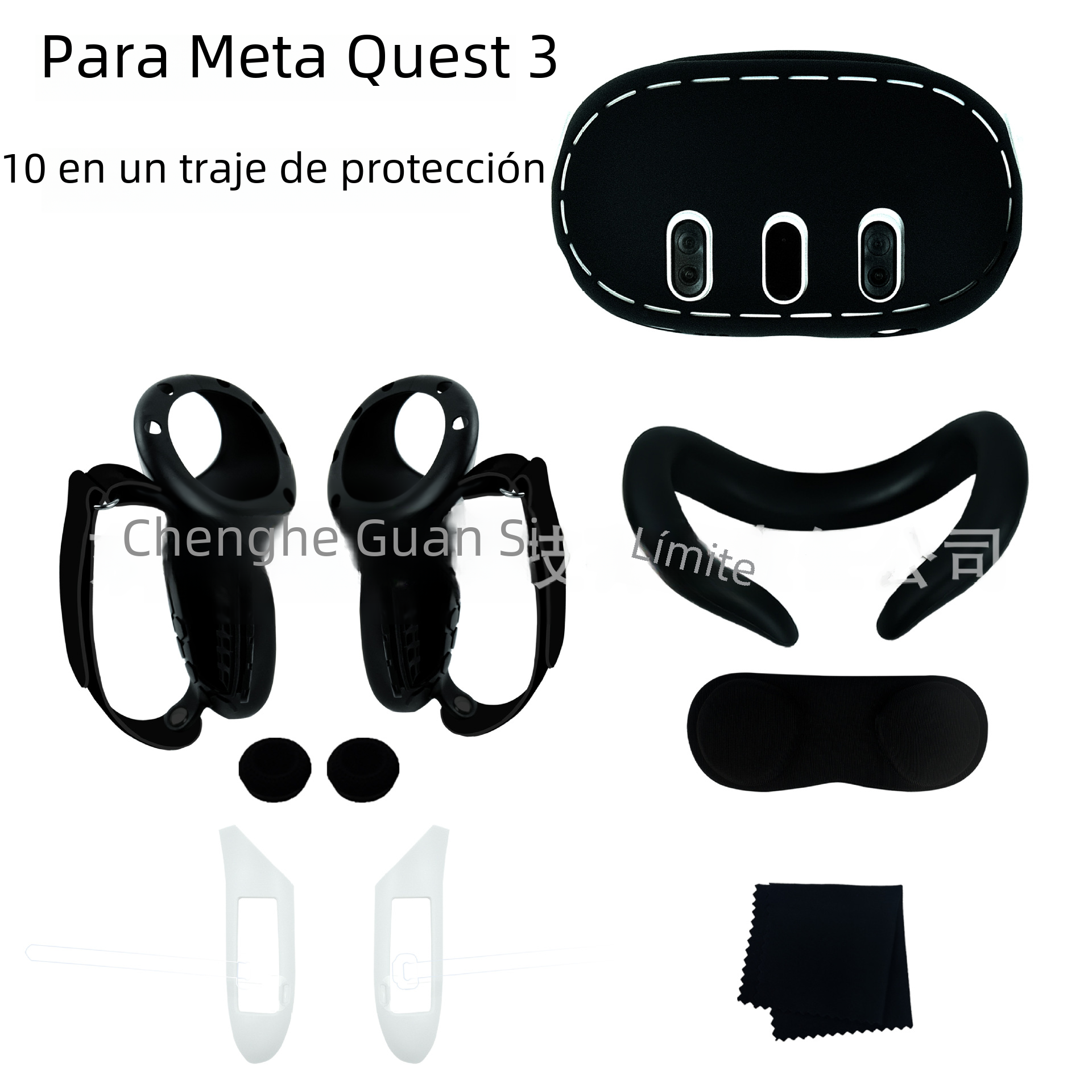 Aplicable a Meta Quest 3 cubierta de la manija 10 en un traje de protección no bloqueante señal Quest 3 accesorios