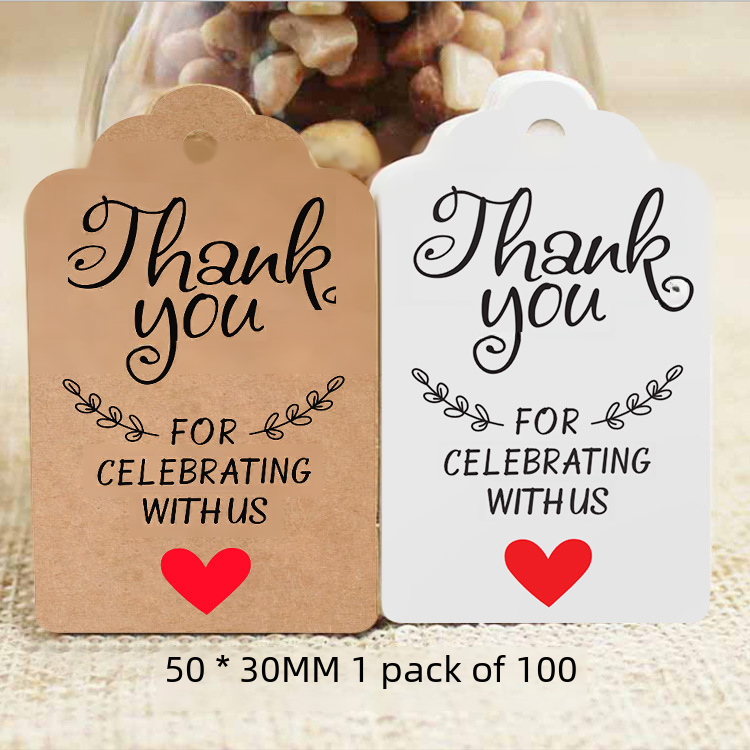 Small tag flower label blank decoration hanger card high-grade kraft paper pvc gift auxiliary material custom-made tag 