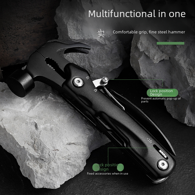 Yoke hammer, hammer and nail in one, multifunctional claw hammer, multi-user camping wholesale explosion-proof hammer 