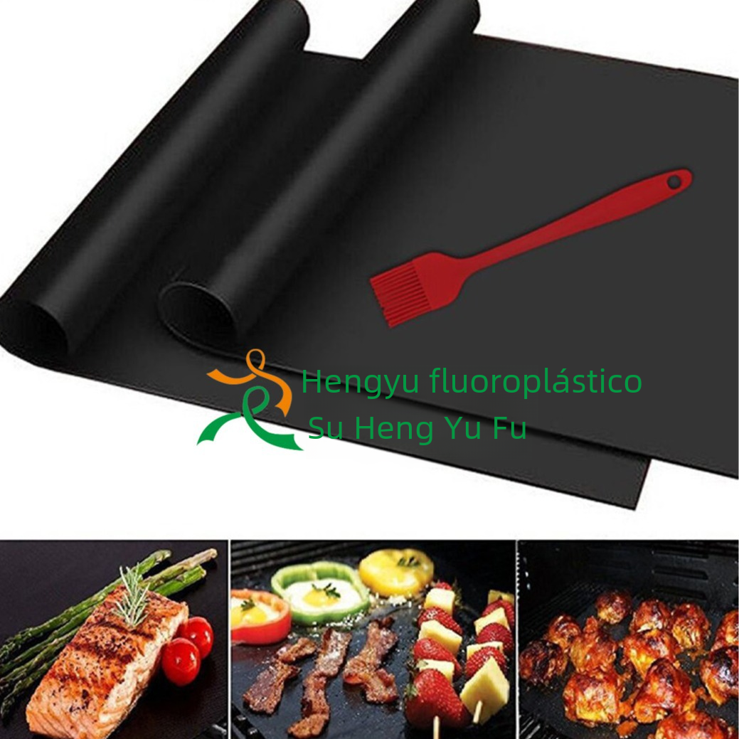 Alta temperatura resistente barbacoa Mat no-Palo barbacoa Mat barbacoa parrilla Mat Teflon barbacoa estera papel cobre color barbacoa Mat