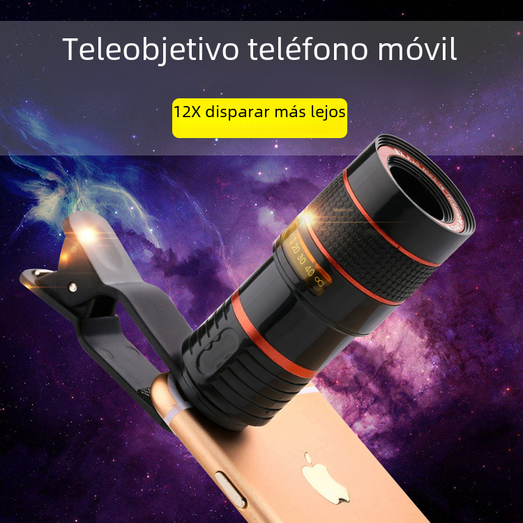 Lente de teléfono móvil transfronterizo 8 veces 12 veces 20 veces teleobjetivo soporte de teléfono móvil traje de tiro ventas directas de fábrica