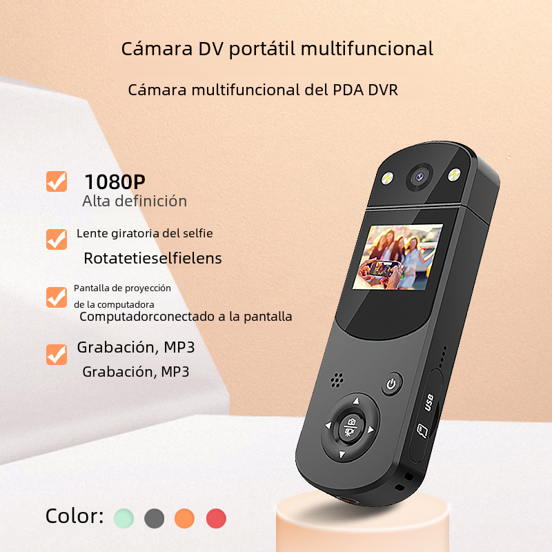 D2 HD 1080p multi-función de nuevo clip de la Cámara de aplicación de la Ley grabadora digital de la Cámara transfronteriza Inglés