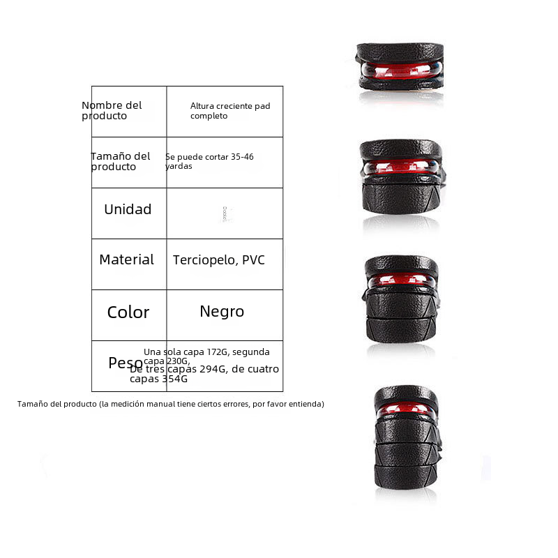 Los hombres y las mujeres de la plantilla de absorción de choque deportivo invisible cojín de aire cojín completo de múltiples capas extraíble medio cojín