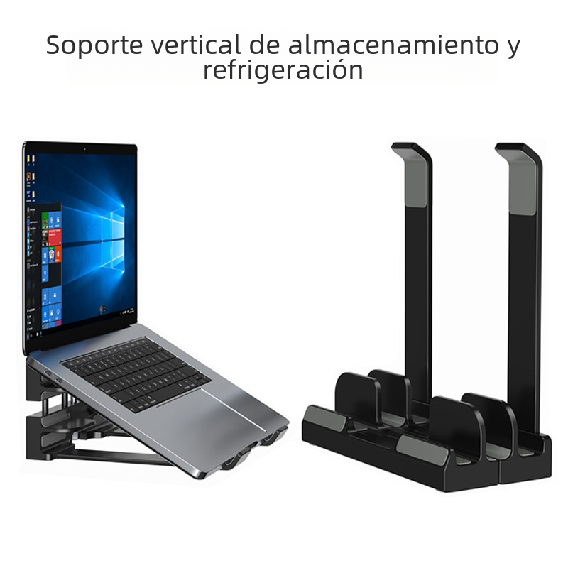 Soporte portátil para ordenador portátil, Base de refrigeración de escritorio, soporte Vertical para Ipad, teléfono móvil, Notebook
