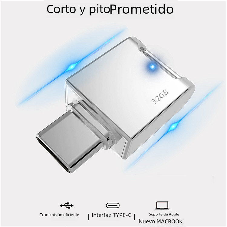 El mini tipo-c teléfono móvil dedicó ventas directas de la fábrica creativa de la impulsión flash USB 32g64g del metal de la velocidad 3,0