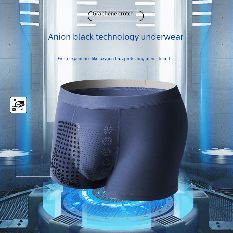 Mid-waist men's underwear antibacterial boxer briefs breathable autumn and winter combed cotton underwear men's cross-border men's underwear