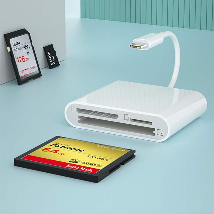 Cámara SLR de alta velocidad CF lector de tarjetas TF tarjeta de memoria microSD multifunción tres en uno adaptador de teléfono móvil