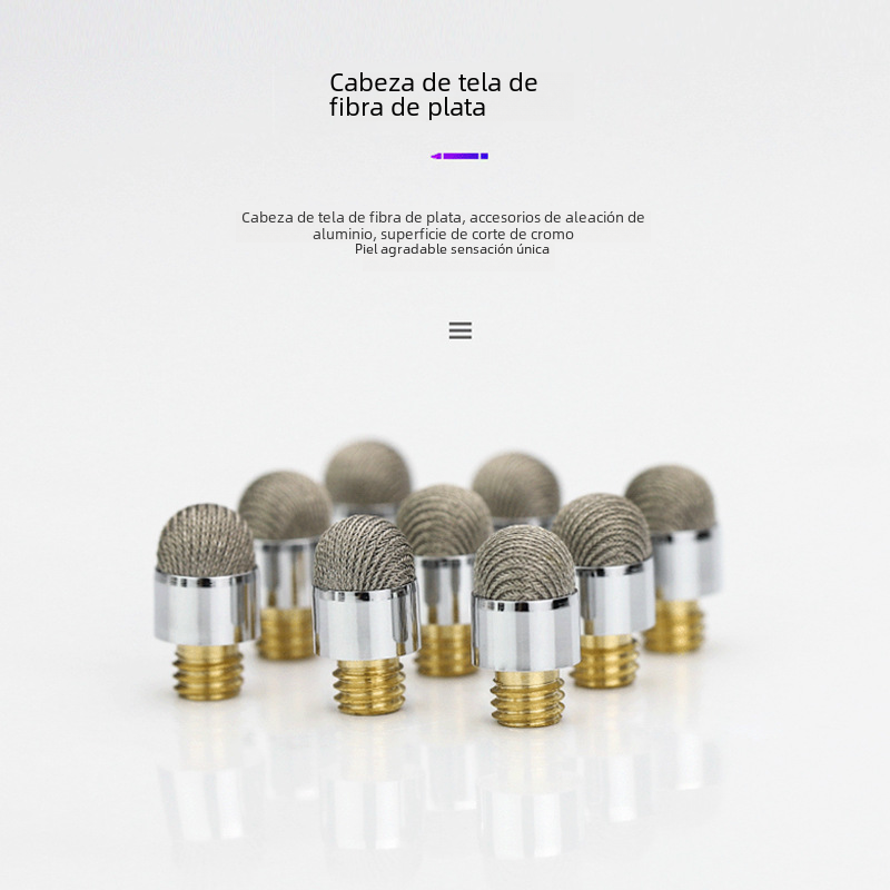 Fibra conductora capacitiva cabeza de tela de la pluma 5,0 6,0 7,0 8.0 M5 dientes exteriores piezas de metal reemplazo universal cabeza de la pluma