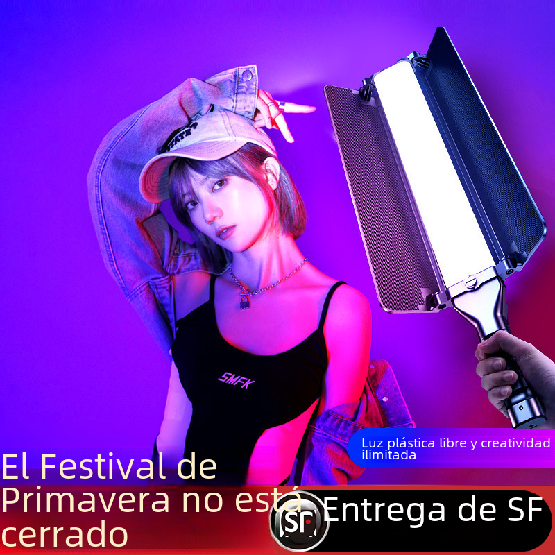RGB Luz de relleno de mano palo LED Luz de relleno palo deflector profesional retrato fotografía iluminación al aire libre escena nocturna portátil al aire libre tiro al aire libre