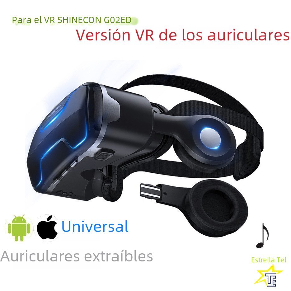 Mil gafas mágicas VR shinecon G02ED auriculares versión protección ocular 360 gafas panorámicas teléfono móvil gafas VR