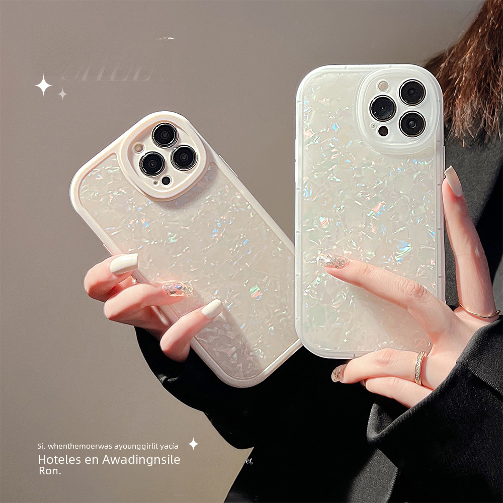 Ins Dream Shell Patrón iphone16 Apple 15 funda para teléfono móvil 11 generación cabello xr silicona 14 aplicable 13pro max