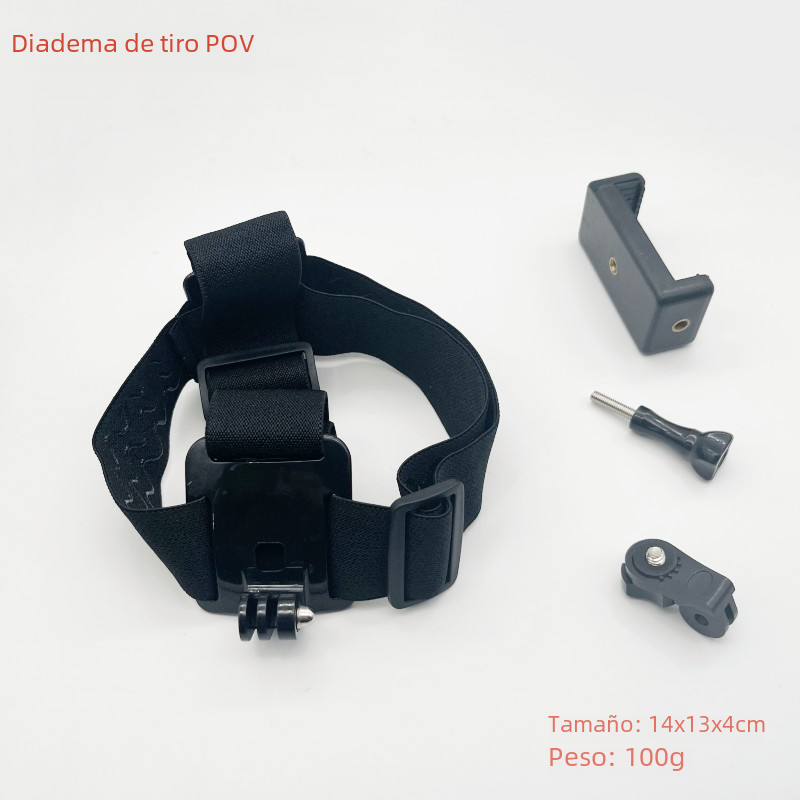 Auriculares para teléfono móvil, trípode de fotografía fijo, vídeo Pov, transmisión en vivo, abrazadera de grabación, diadema, accesorios tipo hebilla