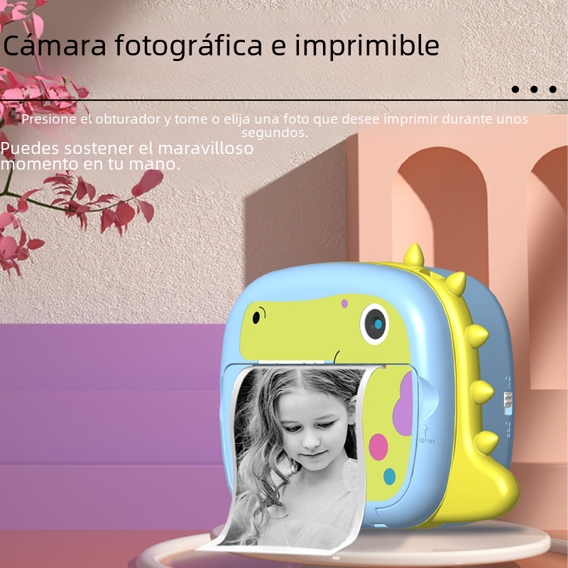 Cámara para niños Polaroid HD Impresión térmica Estudiante DSLR Cámara pequeña Cámara wifi Transfronteriza