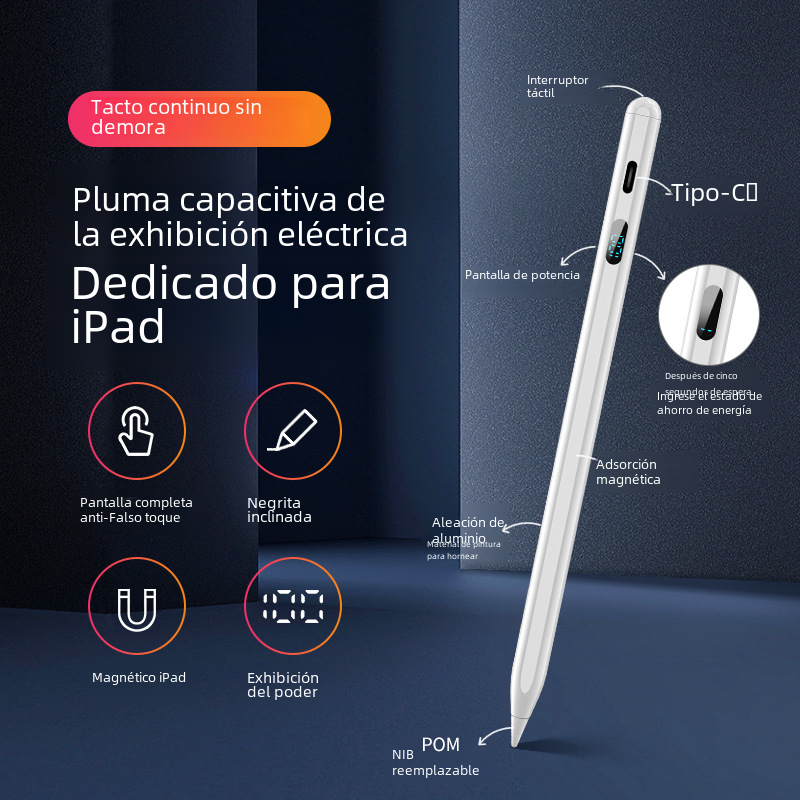 Bolígrafo con pantalla Digital de segunda generación, Compatible con Ipad, tableta capacitiva, Control táctil, bolígrafo con pantalla táctil
