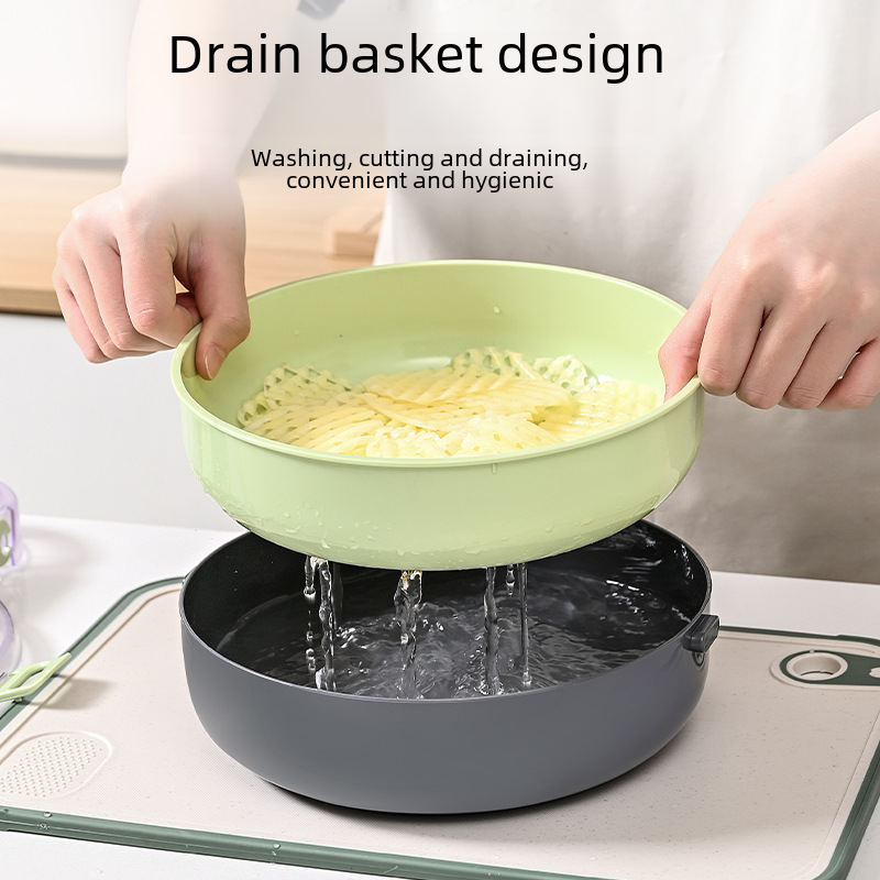 Amazon Multi-functional Drain and Dice Vegetable Chopper, Household Kitchen Prep Tool, Multi-functional Shredder and Protector Vegetable Chopper, Wholesale