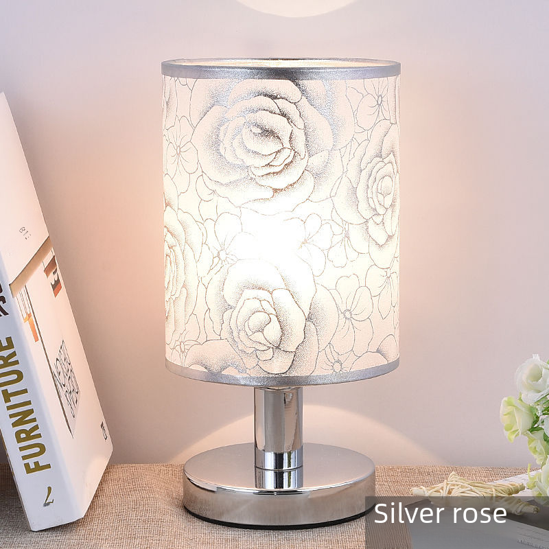 Creative bedside lamp, minimalist modern romantic warm night light with button dimming and touch control, room decoration bedroom lamp