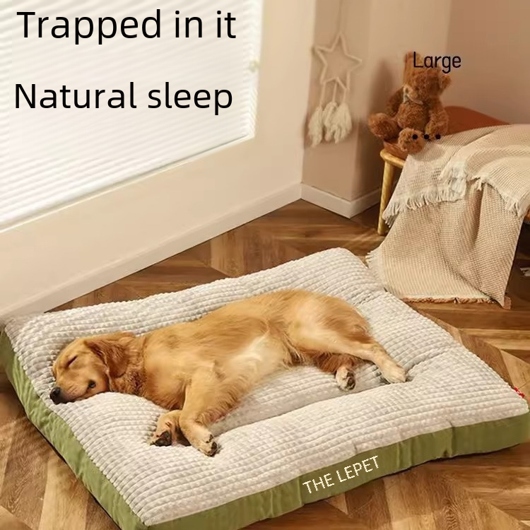 Dog Bed for Sleeping with Winter Warmth, Fully Removable and Washable Pet Bed for Large Dogs, Dog House, All-Season Universal Sleeping Pad