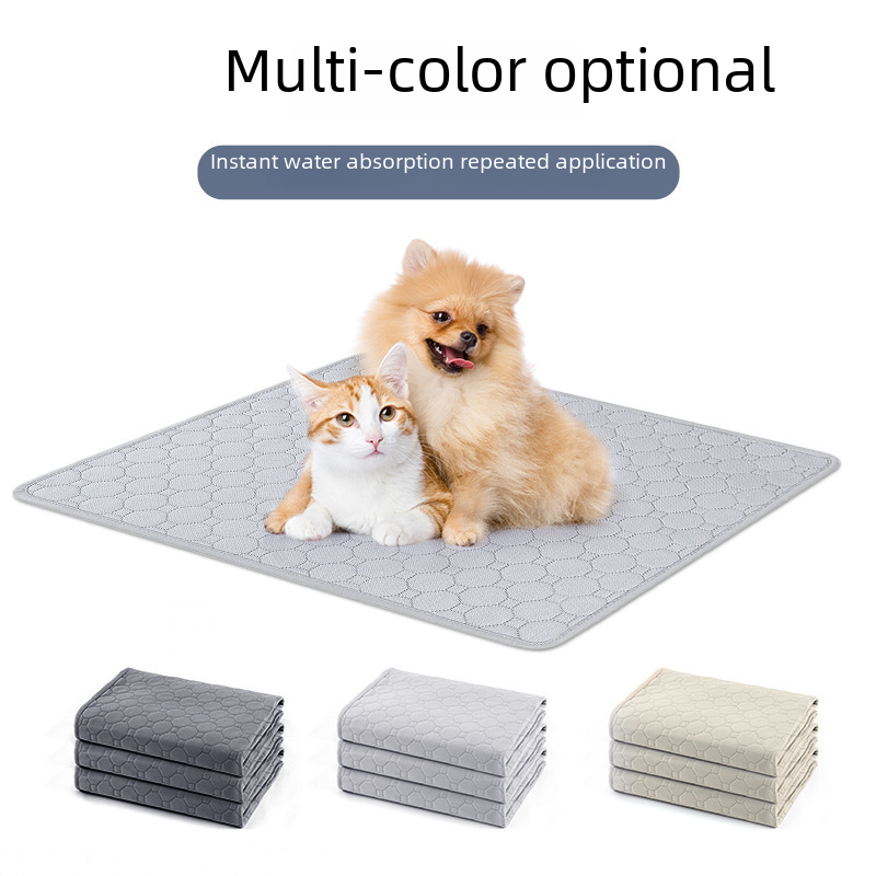 Cross-border pet urine mat, washable reusable dog training absorbent waterproof pad, four-layer waterproof diaper cat pad