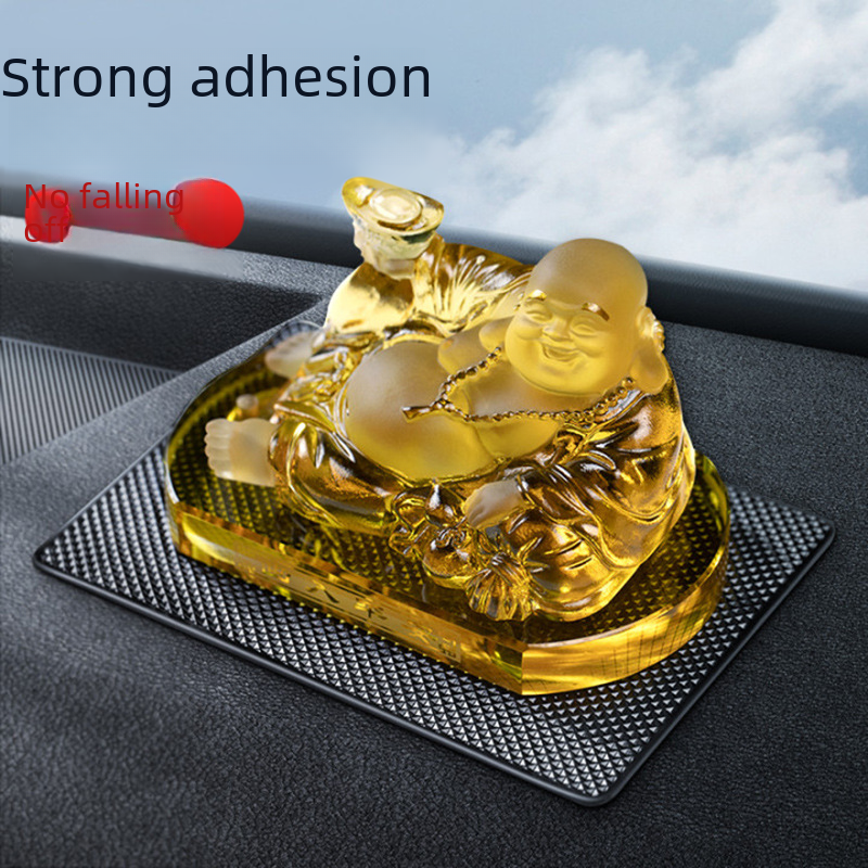 Car Large Grid Anti-slip Mat, Car Decor, Phone Stand, Dashboard Mat, High-Temperature Sunshade, Non-slip Pad