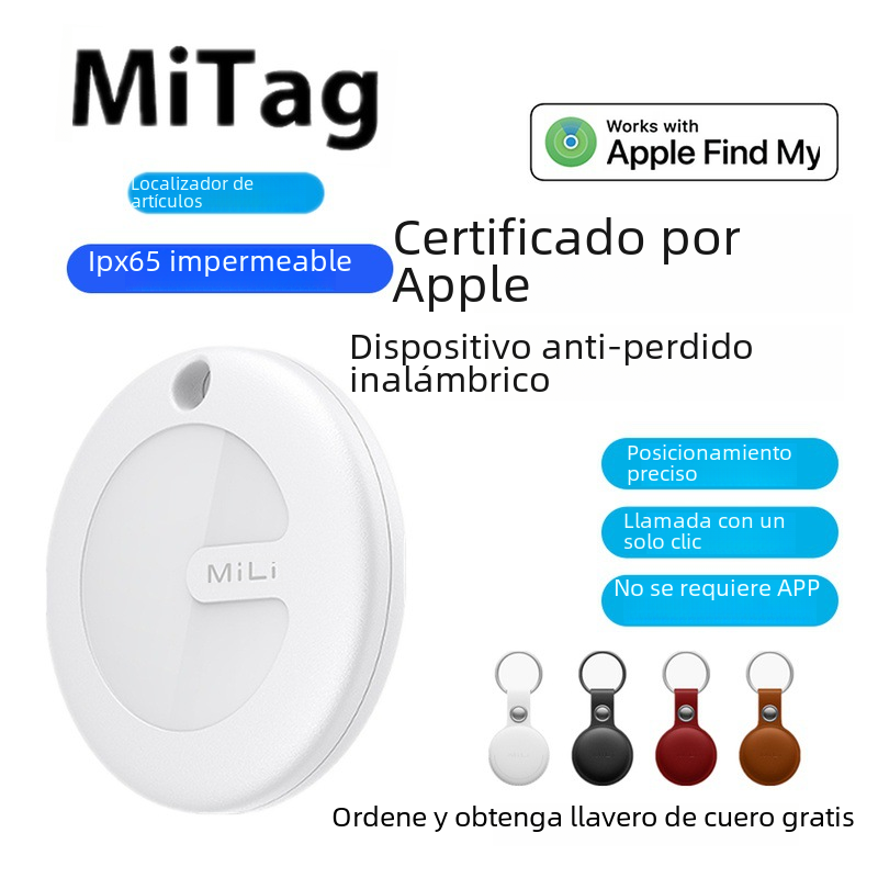 El rastreador plano AirTag FindMy del localizador del dispositivo anti-perdido de Bluetooth certificó la búsqueda global para Apple