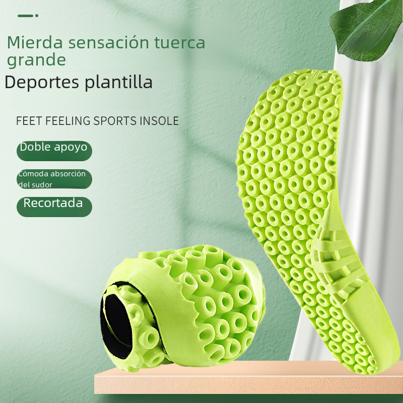 Tuerca de deportes plantilla al por mayor engrosada verano unisex sudor-absorbente absorción de golpes baloncesto suave Fondo cómodo altura aumento de la plantilla