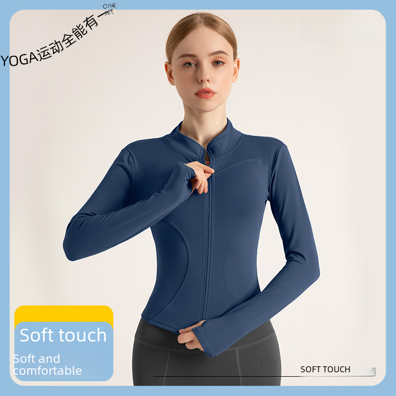Polyester Hall High-Elasticity Hooded Fitted Workout Top for Yoga and Fitness