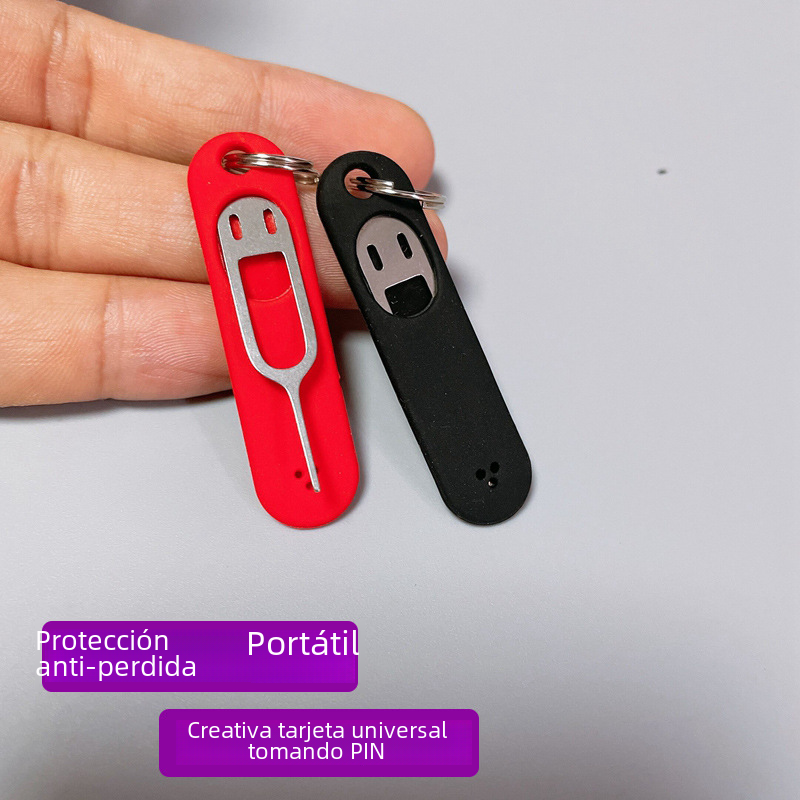 Tarjeta de protección anti-perdida creativa tomando pin teléfono móvil tableta dedal funda de silicona tarjeta portátil invisible tomando dispositivo dedal