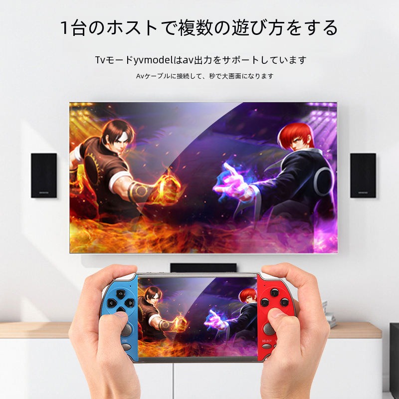 ヴィンテージ Psp ゲームコンソール 8 グラムダブルジョイスティック 4.3 インチ高解像度スクリーン X7 ハンドヘルドゲームコンソール|undefined