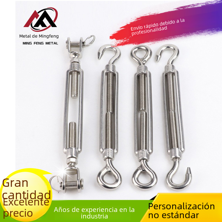 Fuente de la fábrica de acero inoxidable cesta de flores abierta tensor de cuerda de alambre 304 tornillos de cesta de flores de acero inoxidable