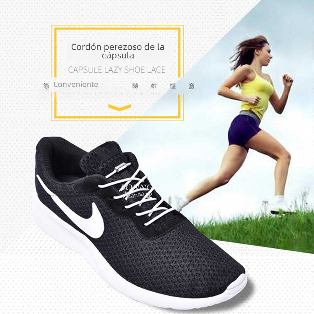 Cápsula hebilla redonda cordón cuerda elástica adecuado para perezoso niños adultos deportes lienzo blanco Fuerza Aérea No.1