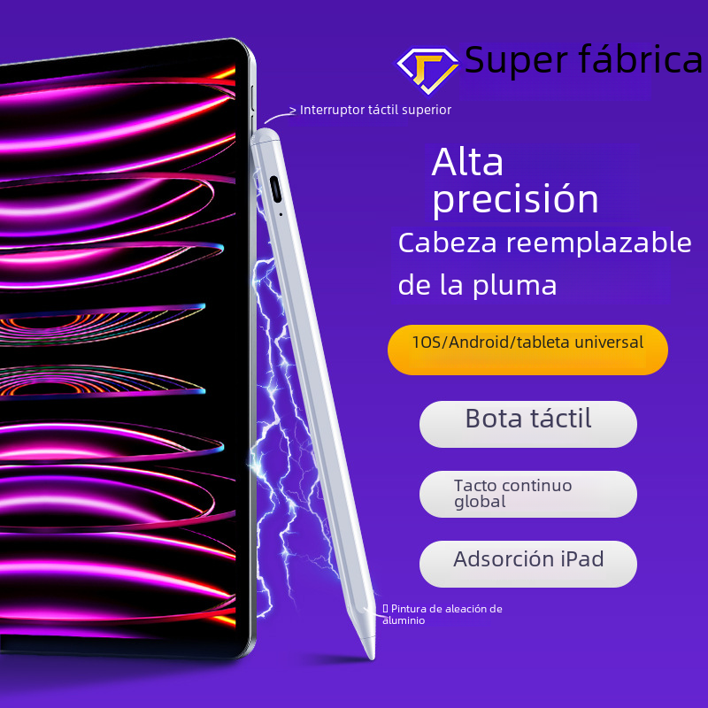 Venta al por mayor pantalla táctil pluma universal xiaomi Huawei Tablet stylus totalmente compatible con Android aplicable Apple teléfono móvil pluma capacitiva pluma