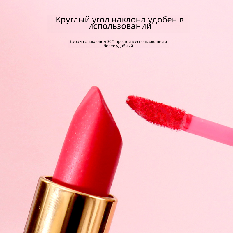 Kunteng бархатная кисть для губ, высокое эстетичное значение, не выпадающая, без запаха, компактная, легкая, твердая кисть для губ, инструмент для макияжа