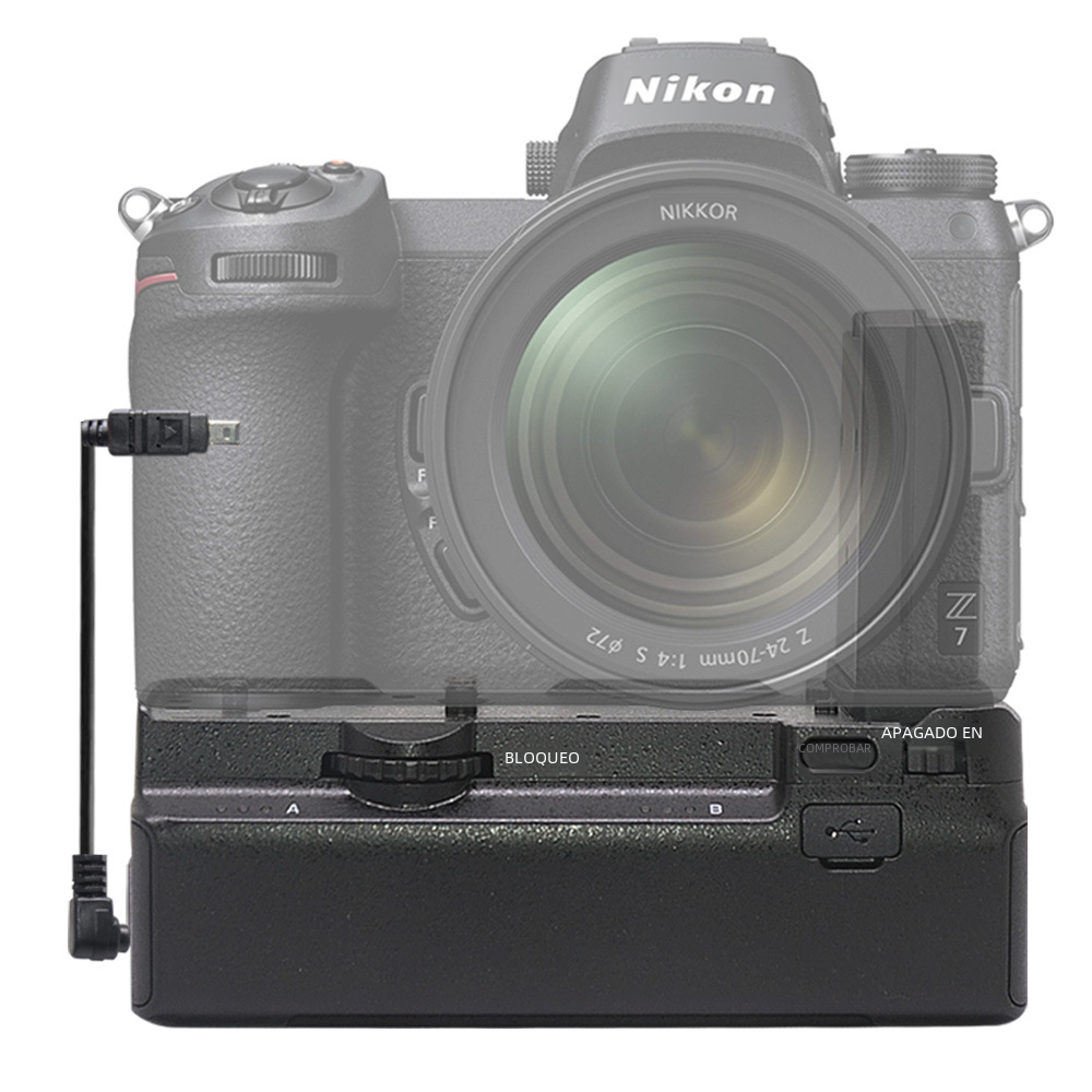 MCO-Z6/Z7 manija de la batería MB-N10 micro sola caja de la batería resistencia de Disparo vertical adecuado para NikonZ6/Z7
