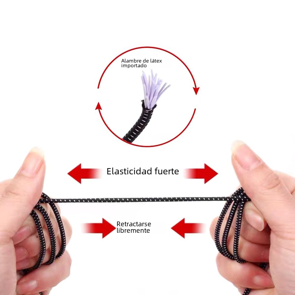 Cápsula hebilla redonda cordón cuerda elástica adecuado para perezoso niños adultos deportes lienzo blanco Fuerza Aérea No.1