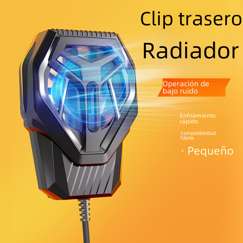 Disipador de calor con Clip trasero para teléfono móvil S10, refrigerado por viento, interfaz Usb de alta eficiencia y costo, Compatible con Android