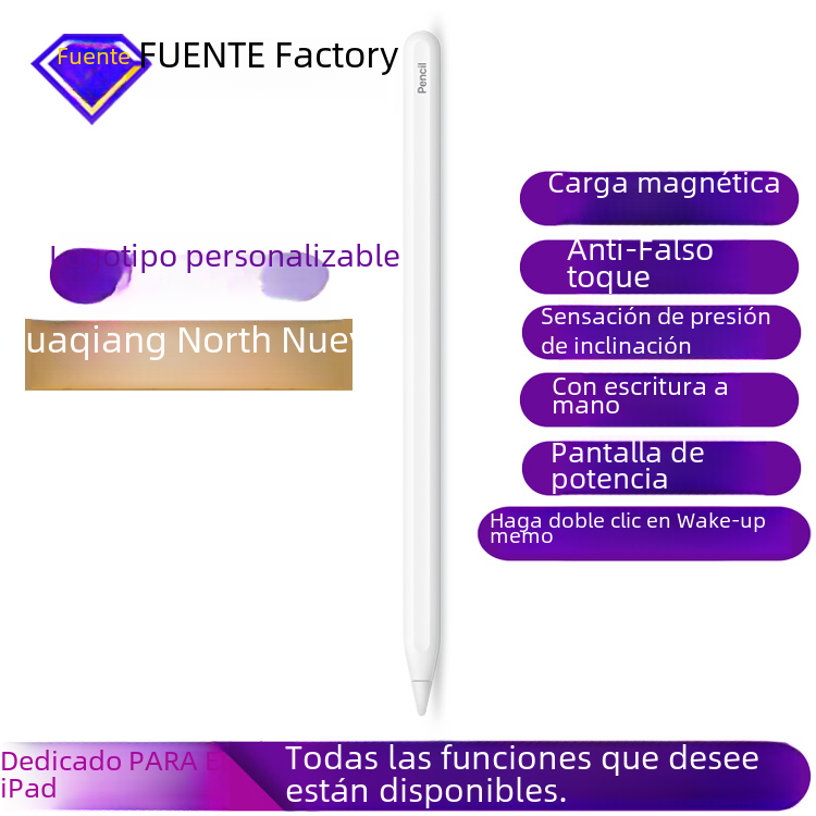 Lápiz de manzana lápiz capacitivo tres generaciones aplicable tableta Stylus Apple iPad carga magnética stylus