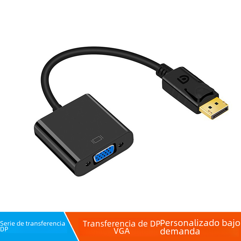 Tarjeta gráfica del ordenador HD DisplayPort gran DP a VGA Monitor adaptador de cable adaptador al por mayor