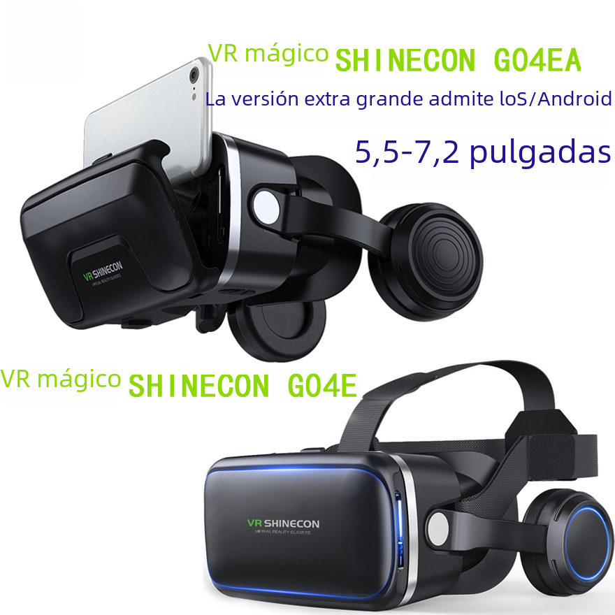 VRSHINECON gafas VR Mil Magia 6 generación G04E/A versión auricular del teléfono móvil 3D casco de realidad virtual gran pantalla 7