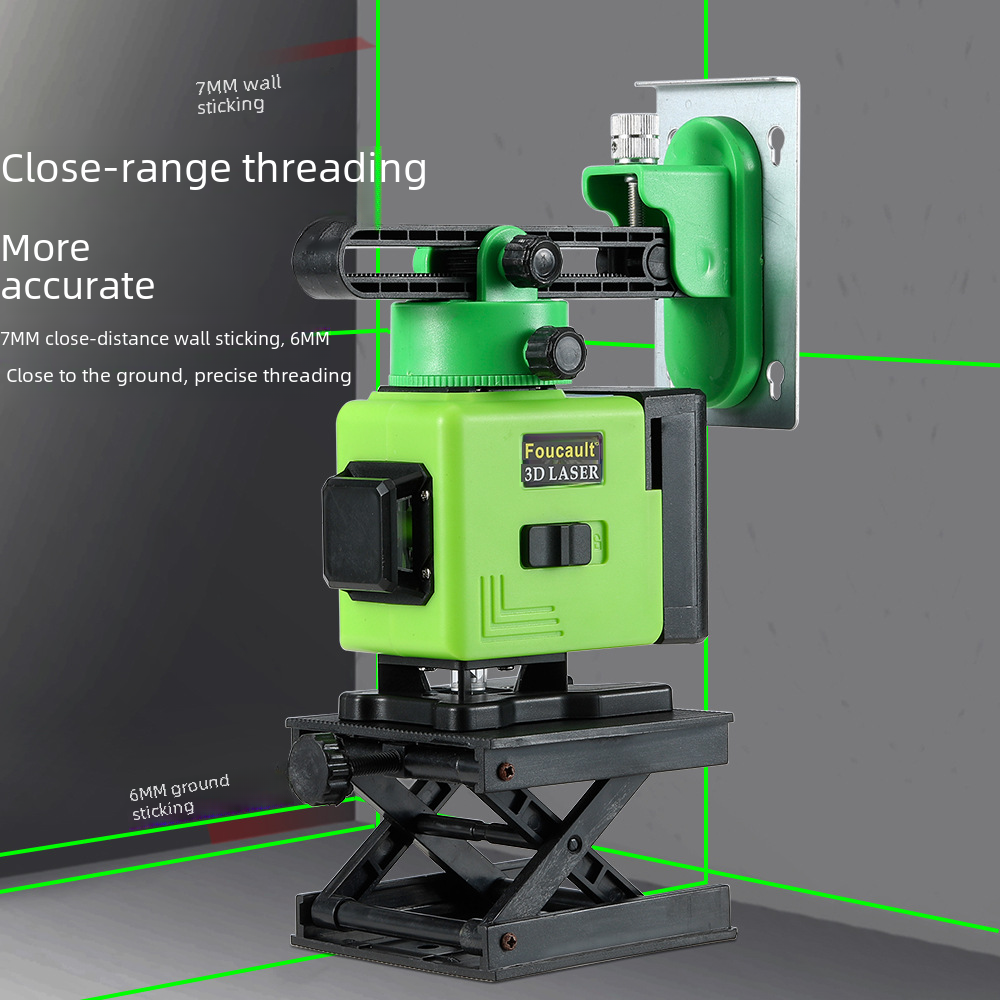 Mini 16-line strong infrared horizontal level green laser line projector auto-leveling 12-line laser level wholesale